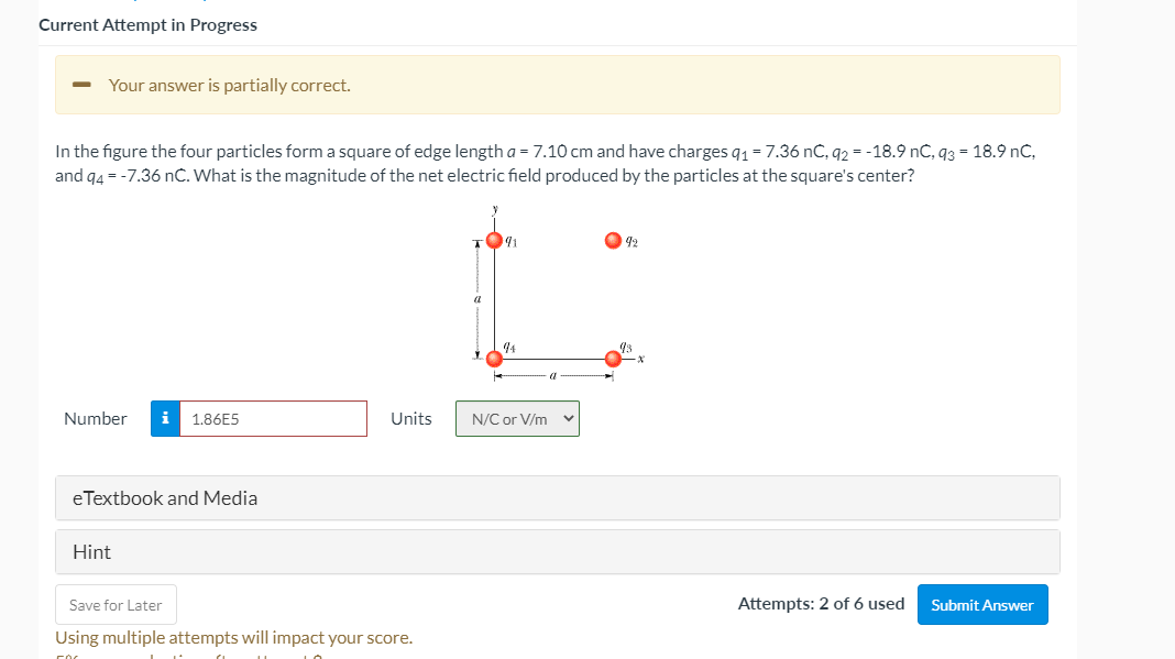 Solved Current Attempt In Progress Your Answer Is Partially | Chegg.com