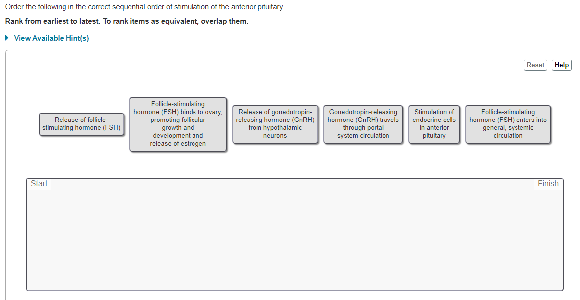 Solved Order the following in the correct sequential order | Chegg.com