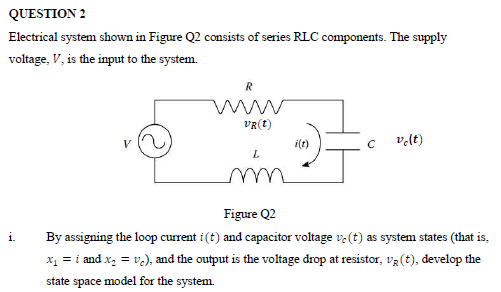 Solved QUESTION 2 Electrical system shown in Figure Q2 | Chegg.com
