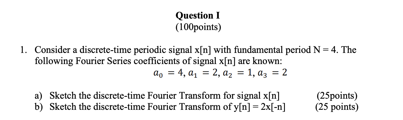 Solved Question I (100points) 1. Consider a discrete-time | Chegg.com