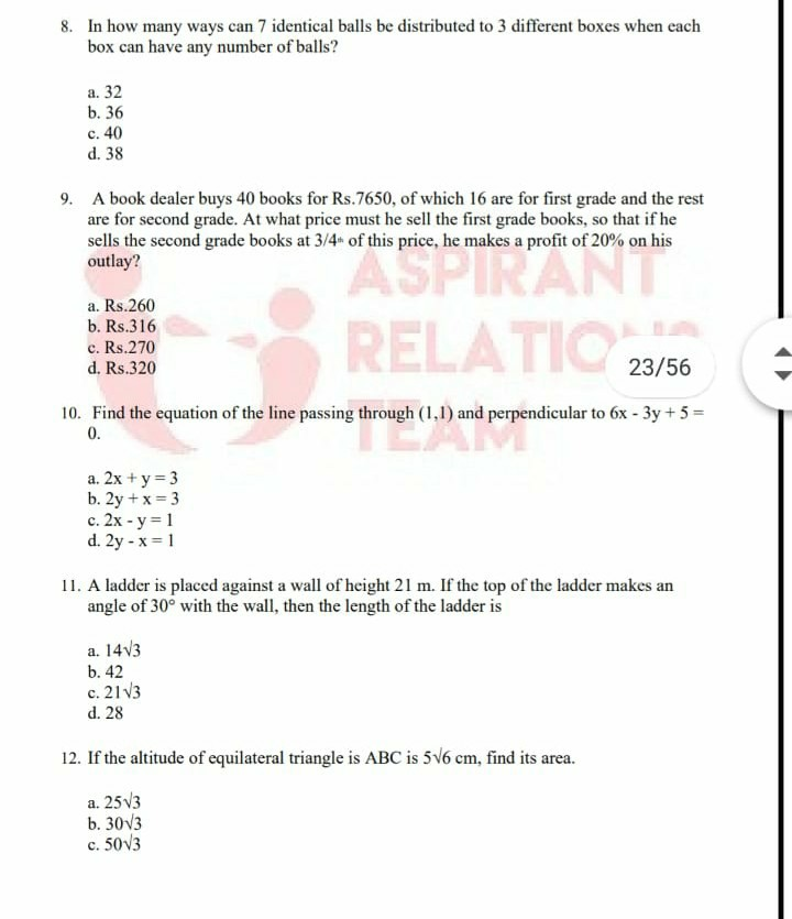 Solved 8. In How Many Ways Can 7 Identical Balls Be 