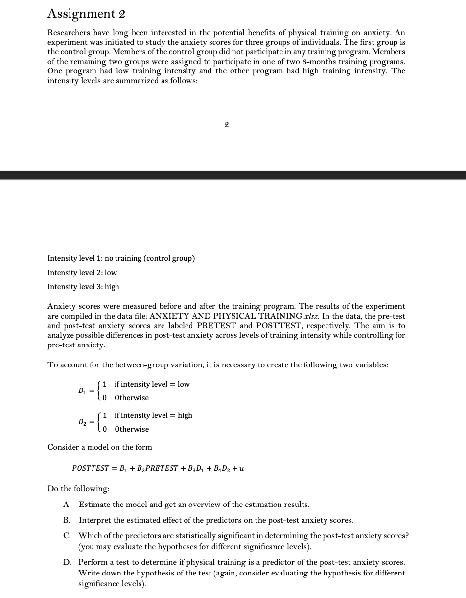 assignment means that researchers assign participants to group by chance