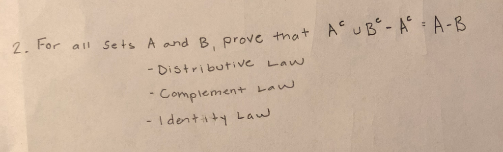 Solved Discrete math for all sets A and B Prove the | Chegg.com