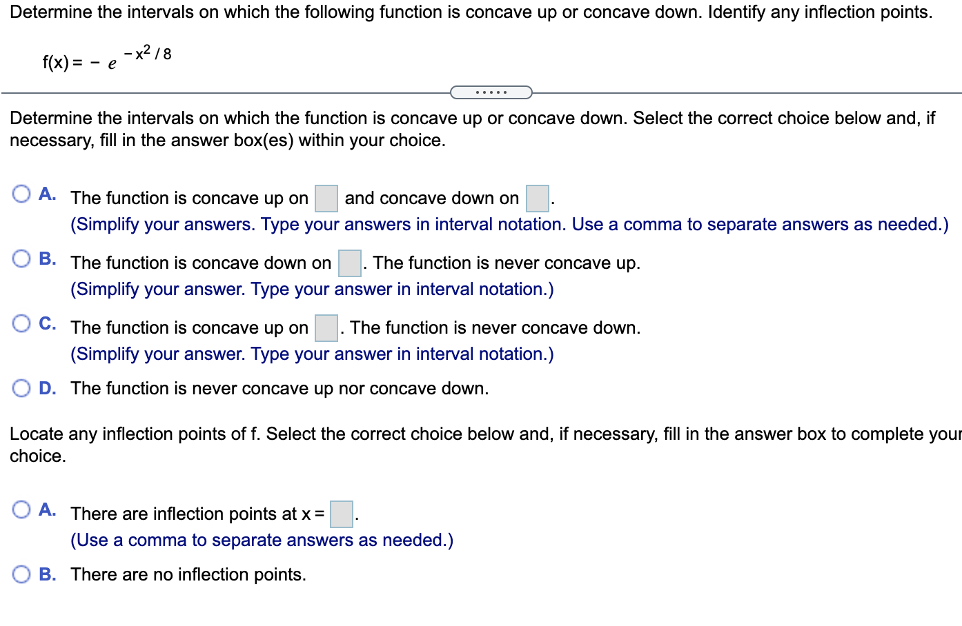 Solved Determine the intervals on which the following | Chegg.com