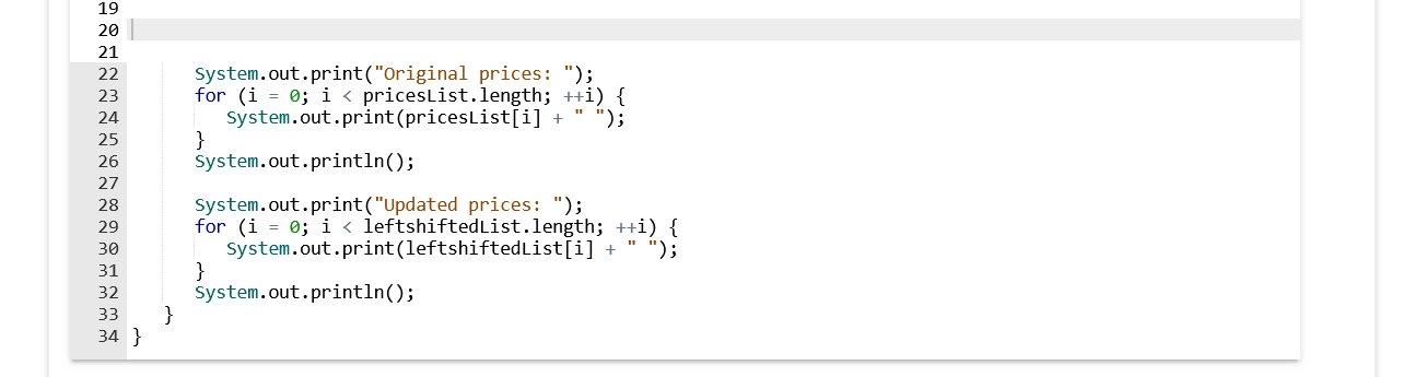 Solved How is this solved in Java:with this code put between | Chegg.com