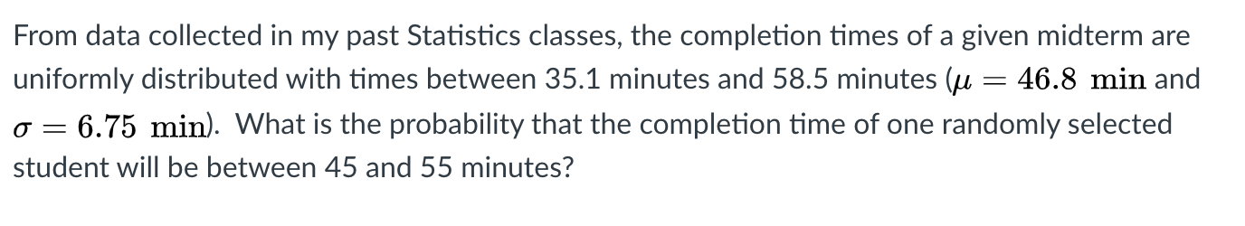 Solved From data collected in my past Statistics classes, | Chegg.com