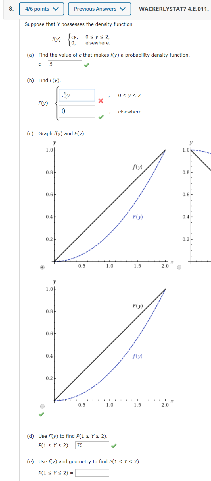 Solved Help On Part B And E. I Dont See Y I Got Part B Wrong | Chegg.com