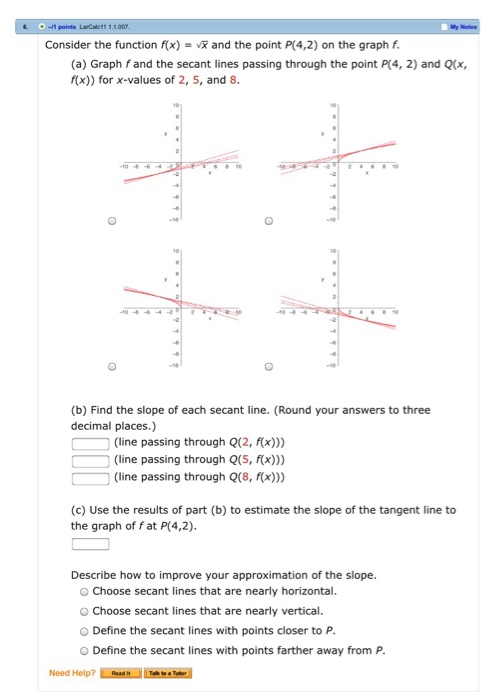 Solved point. Ladk11 1. 1.007 Consider the function x)- and | Chegg.com