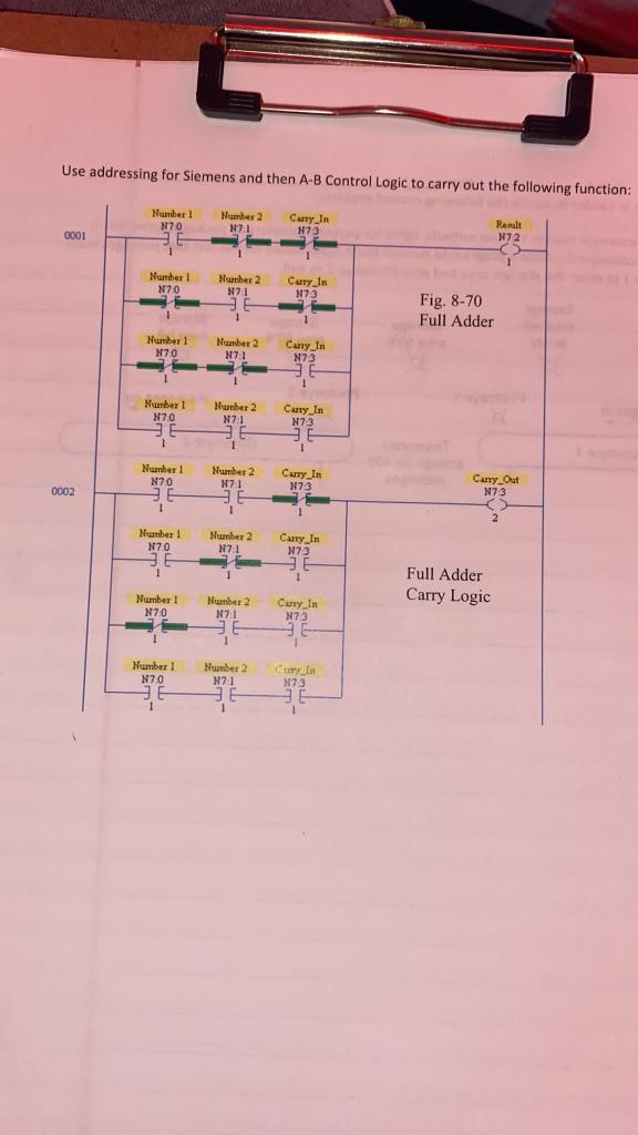 Solved Use Addressing For Siemens And Then A-B Control Logic | Chegg.com