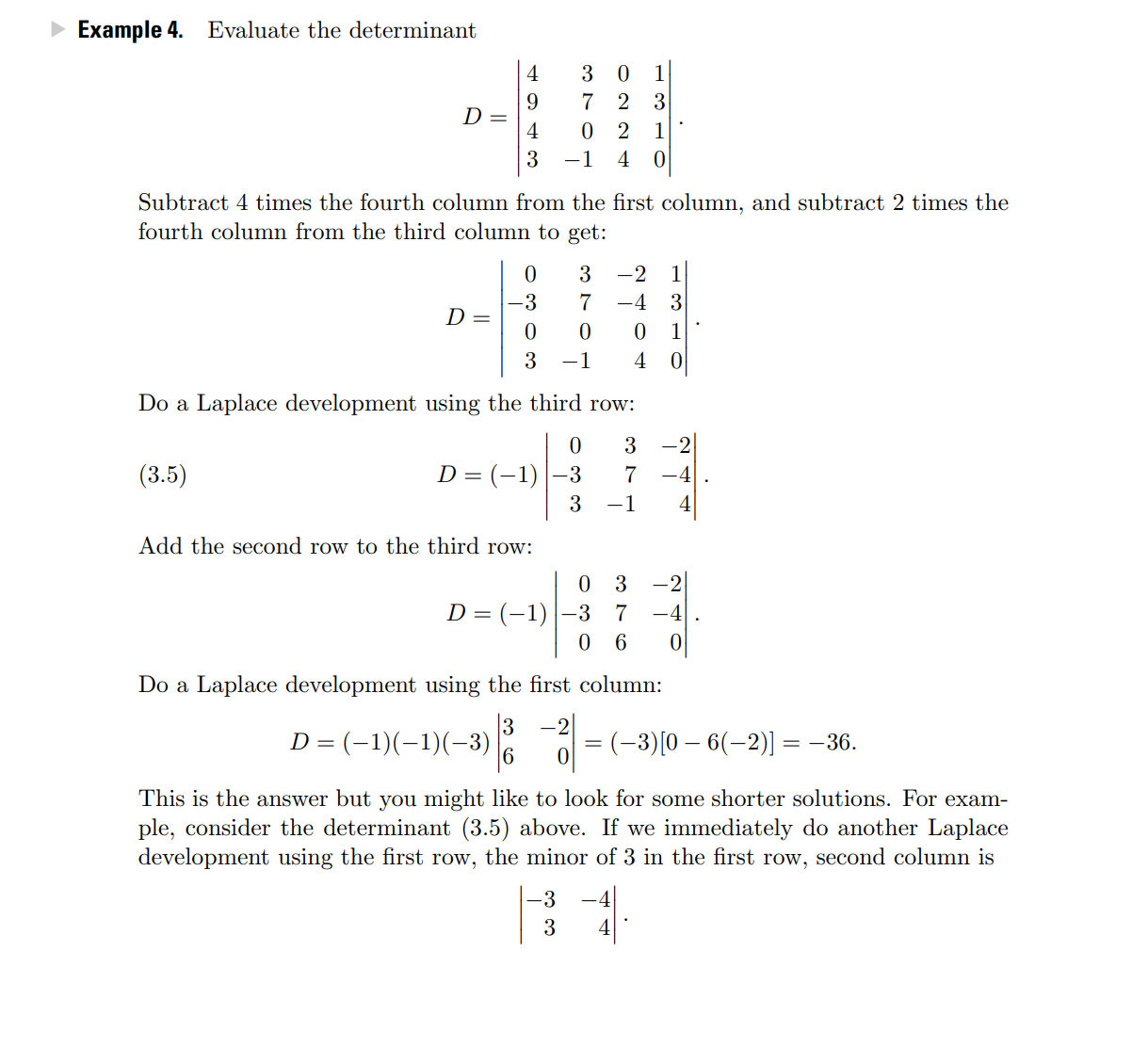 Solved Evaluate The Determinants In Problems 1 To 6 By The | Chegg.com