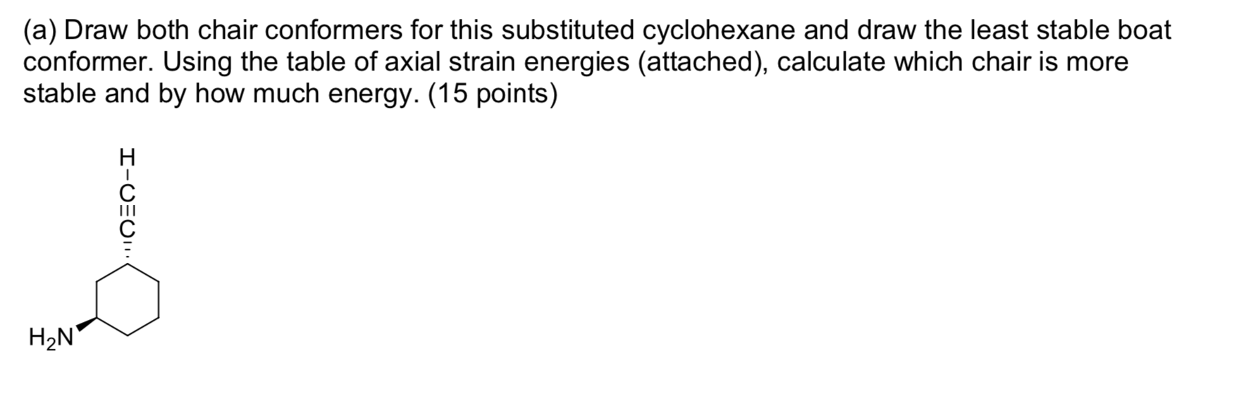 Solved (a) Draw both chair conformers for this substituted | Chegg.com