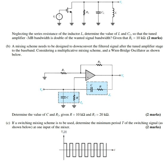 Solved 2) Considering A Receiver Subsystem Which Picks Up AM | Chegg.com