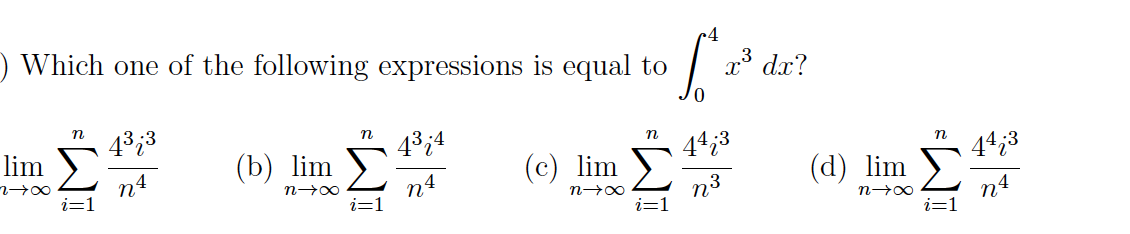 Solved Which One Of The Following Expressions Is Equal Chegg Com