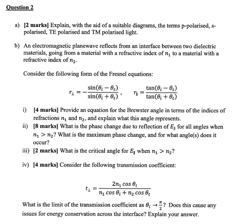 Solved a) [2 marks] Explain, with the aid of a suitable | Chegg.com