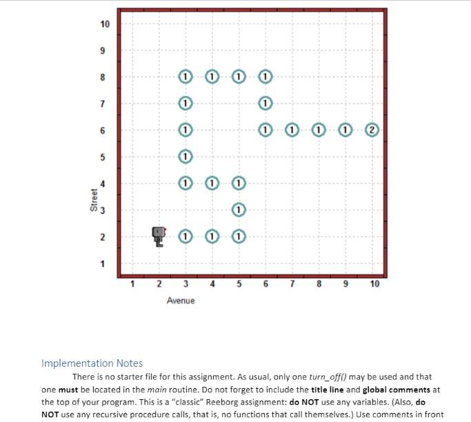 Solved Your Task The task at hand is to have Reeborg follow | Chegg.com