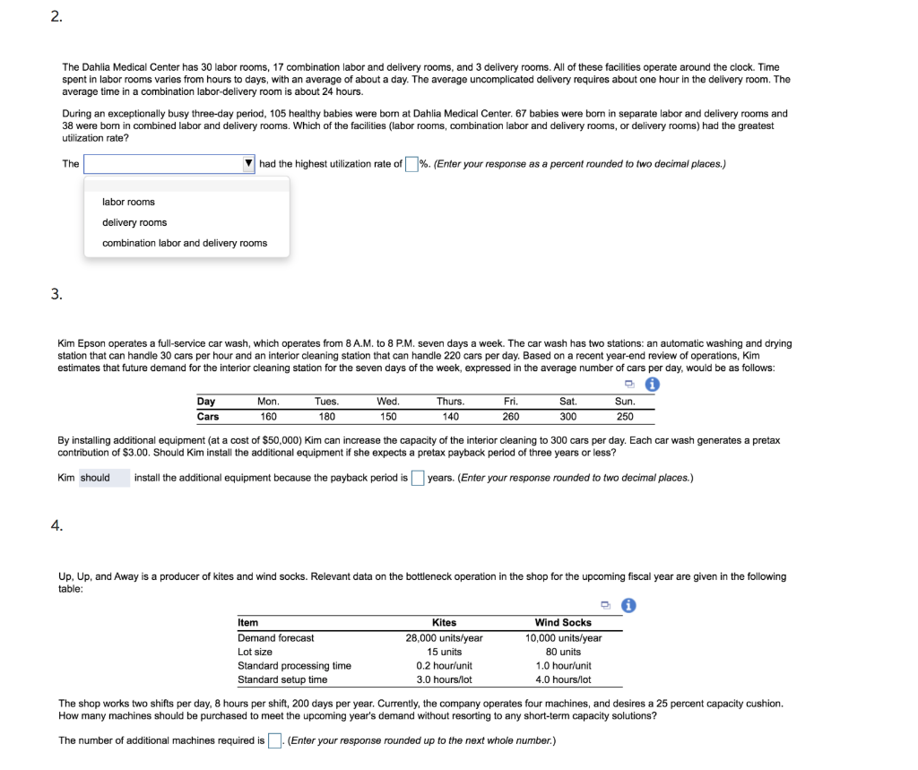 Solved The Dahlia Medical Center has 30 labor rooms, 17