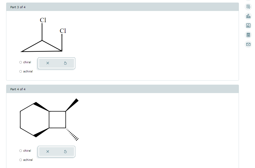 Solved Determine Whether Each Compound Is Chiral Or Achiral. | Chegg.com