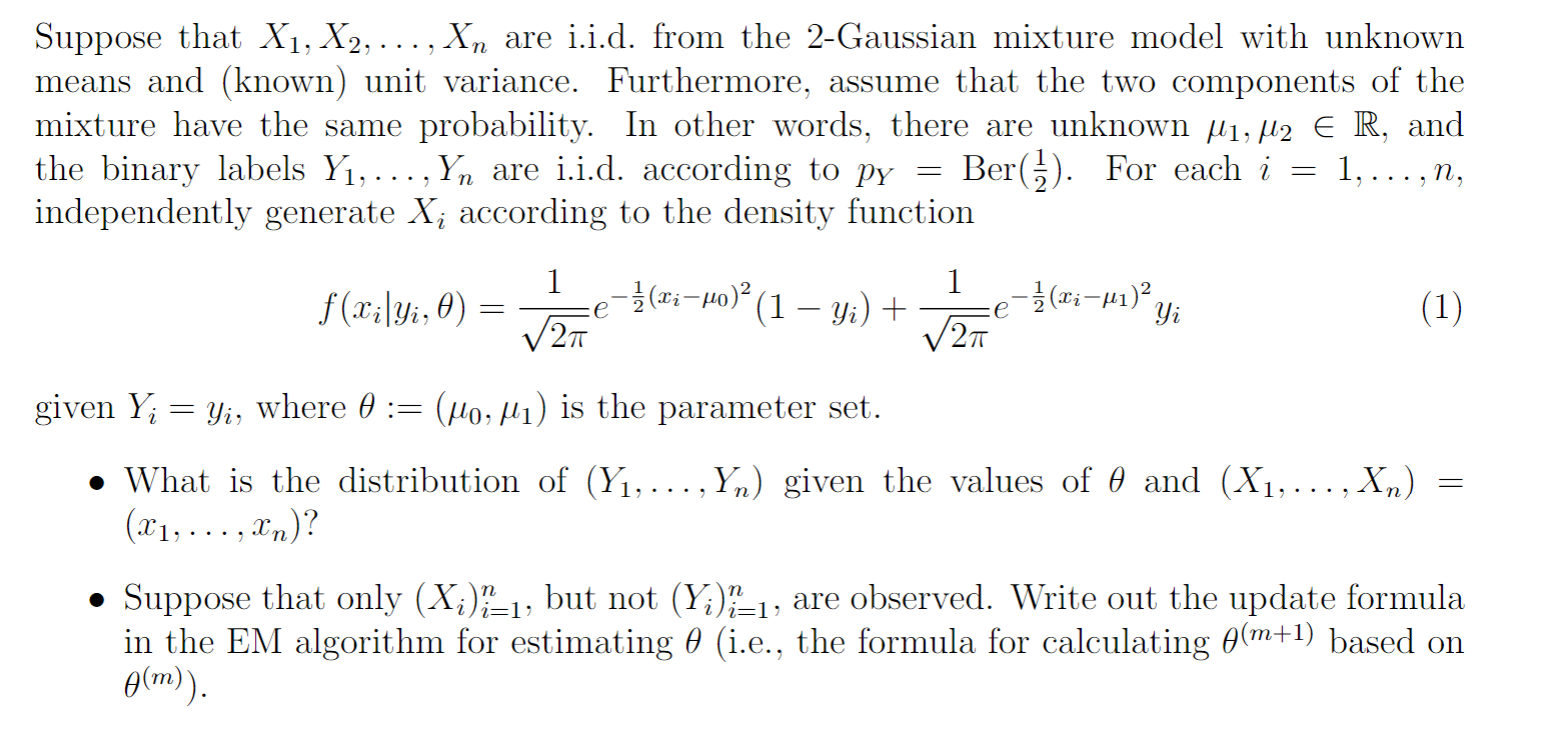 Solved Suppose that X1, X2, ..., Xn are i.i.d. from the | Chegg.com