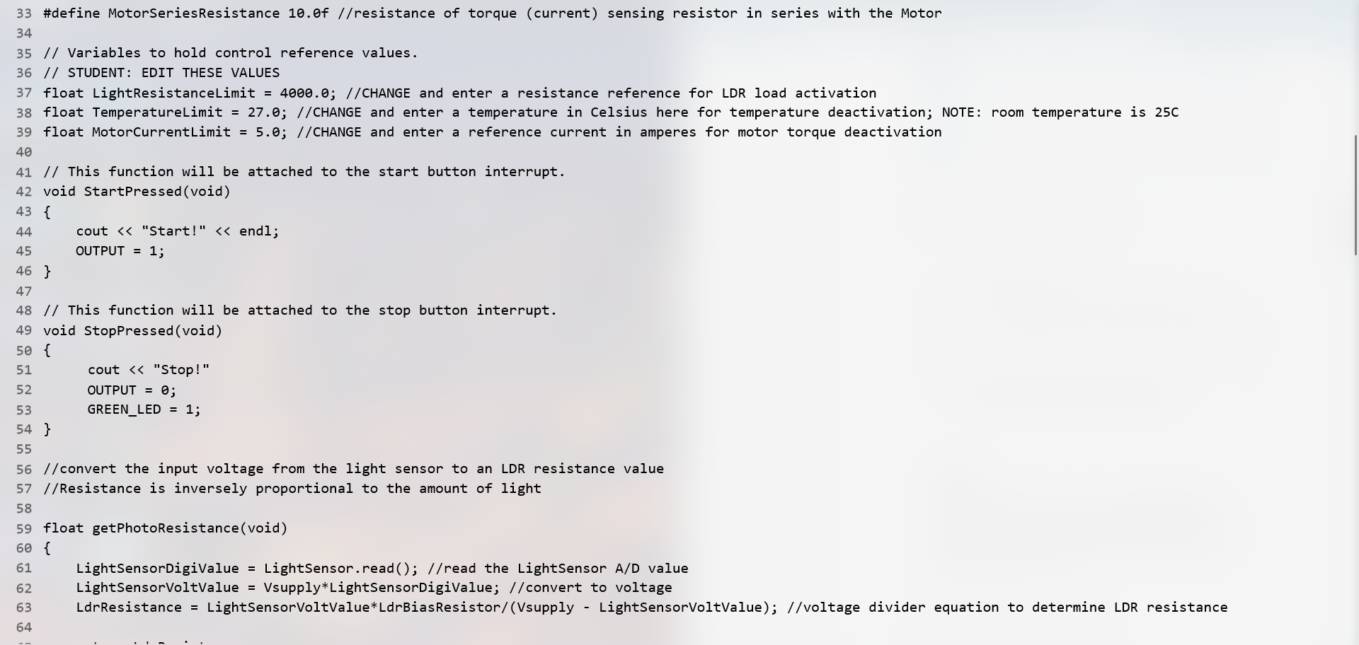 Solved PLEASE HELPi need help filling in the code where it | Chegg.com