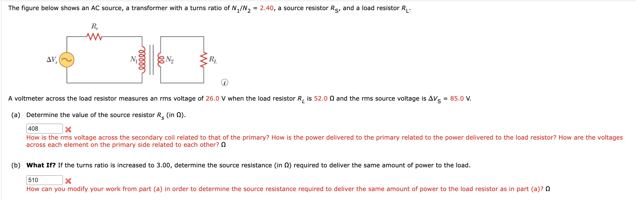 Solved The figure below shows an AC source, a transformer | Chegg.com