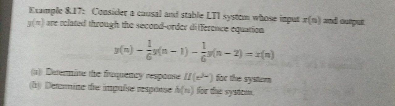 Solved Example 8017: Consider a causal and stable LTI system | Chegg.com