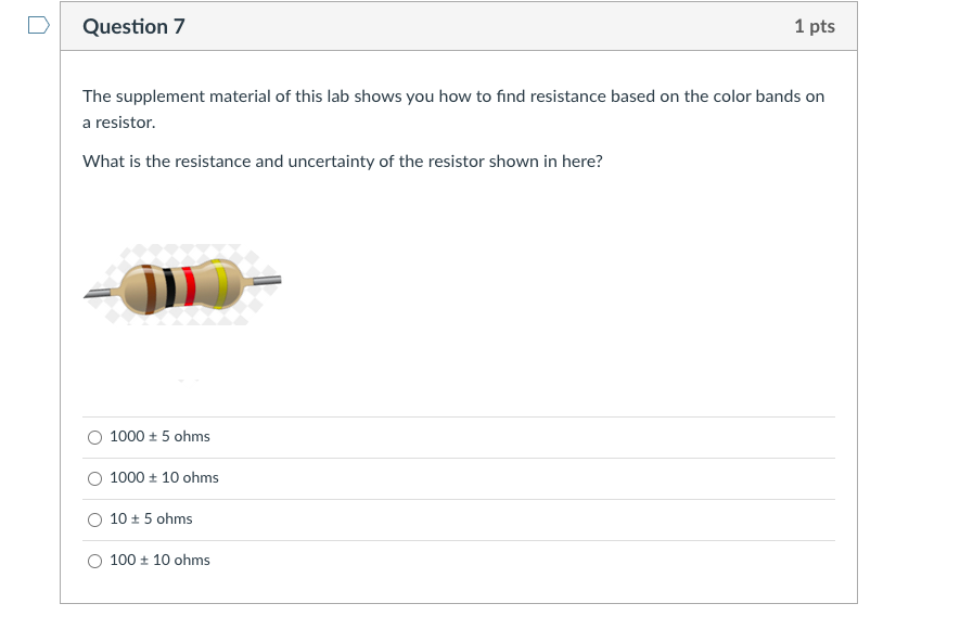 Solved Question 3 1 Pts Ohm S Law Model Gives The Chegg Com