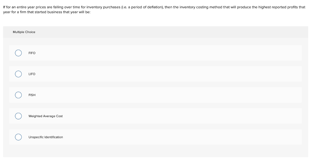 Solved Choose the cost flow assumption in which the costs