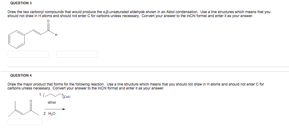 Solved QUESTION 3 Draw the two carbonyl compounds that would | Chegg.com