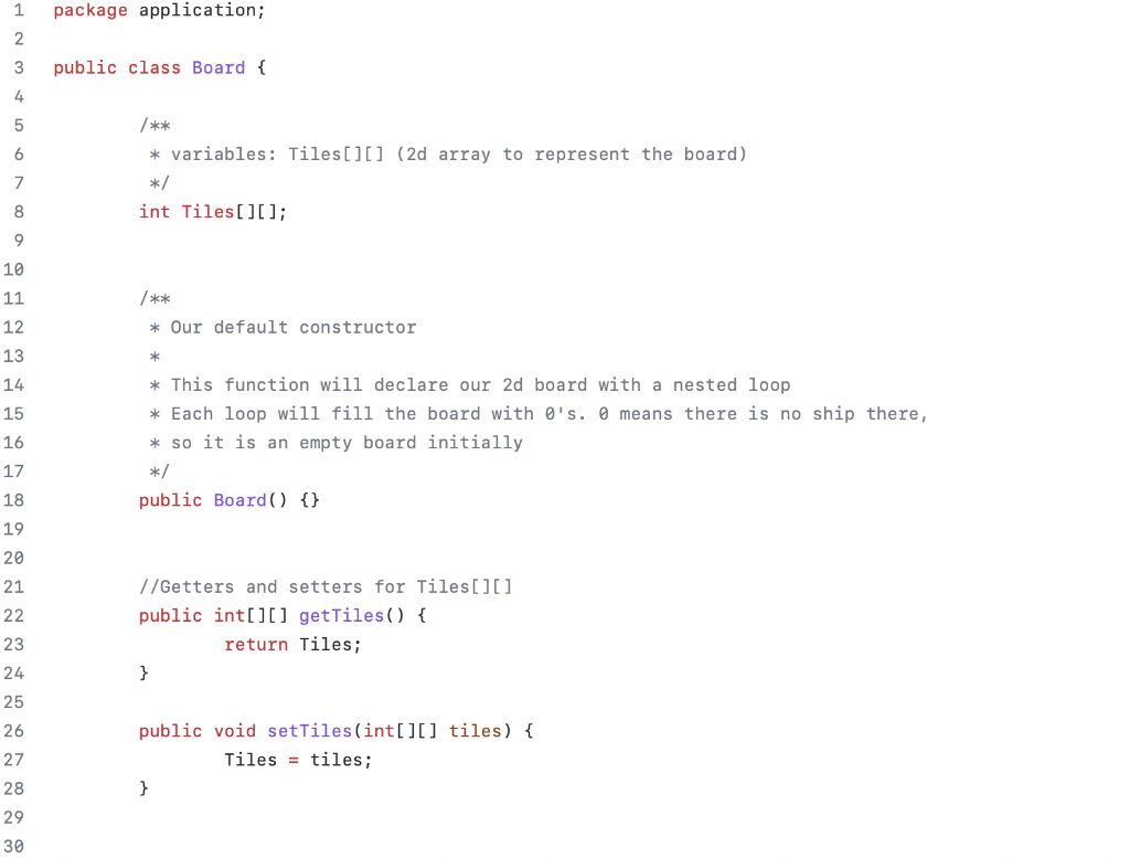 Solved I need java class by filling the default constructor | Chegg.com