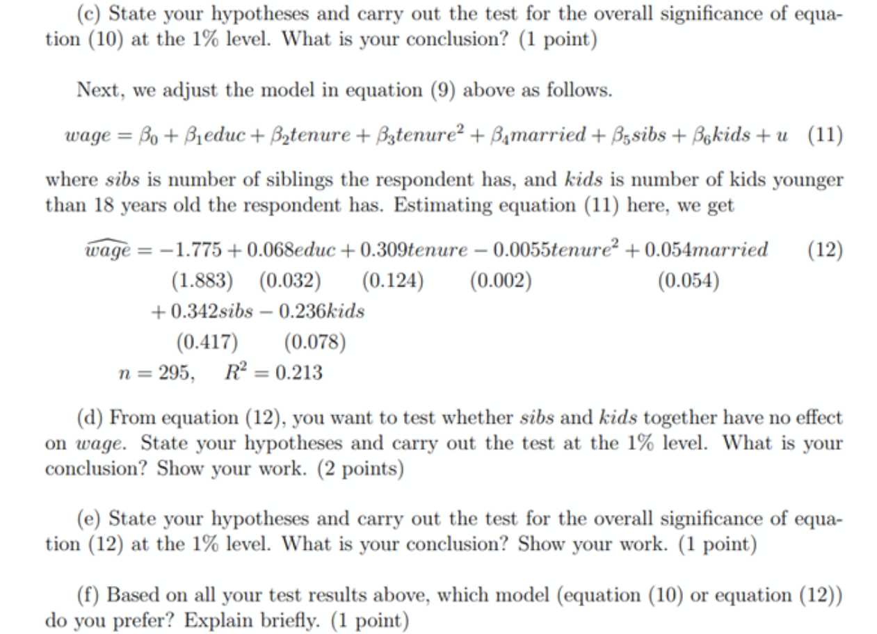 Question 5 (7 points) Suppose we have the following | Chegg.com