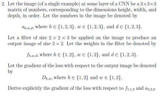 Solved Convolutional Neural Network Everything is provided. | Chegg.com