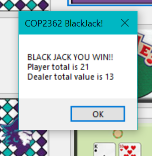 Visual Studio OOP Blackjack game. Goals to build C# | Chegg.com