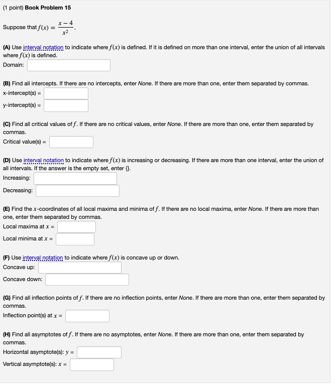 Solved Each Blank Is A Piece Of One Question Therefore Chegg Com