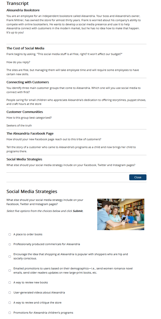 Solved Social Media StrategiesWhat else should your social | Chegg.com