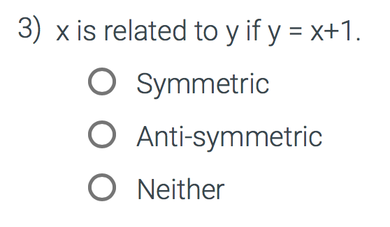 Solved The domain for each relation described below is the | Chegg.com