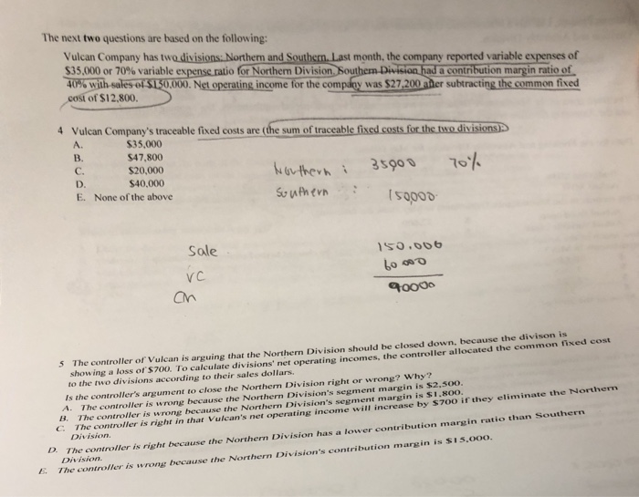 Solved The next two questions are based on the following: | Chegg.com