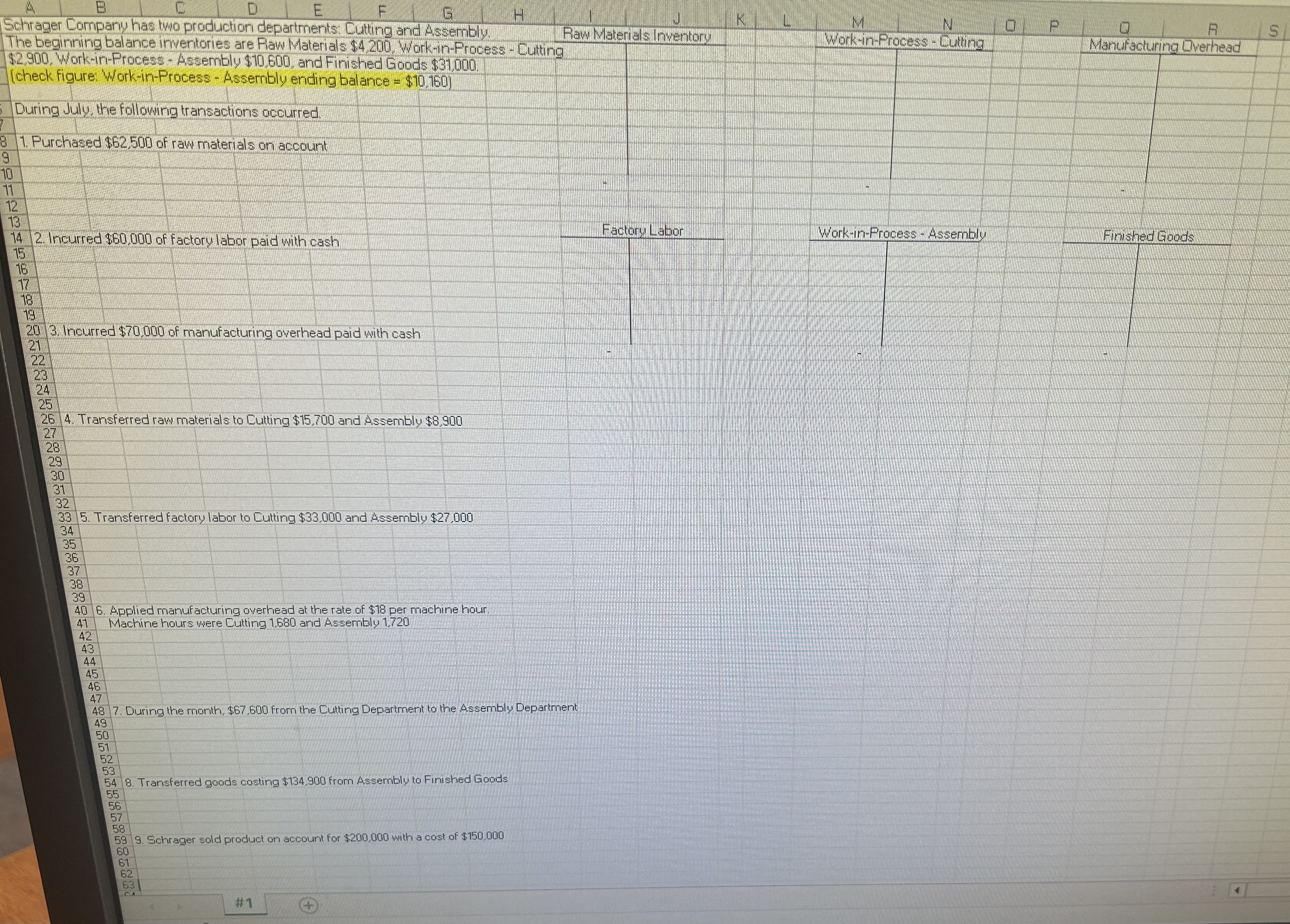 Solved please compelte in an excel spreadsheet! | Chegg.com