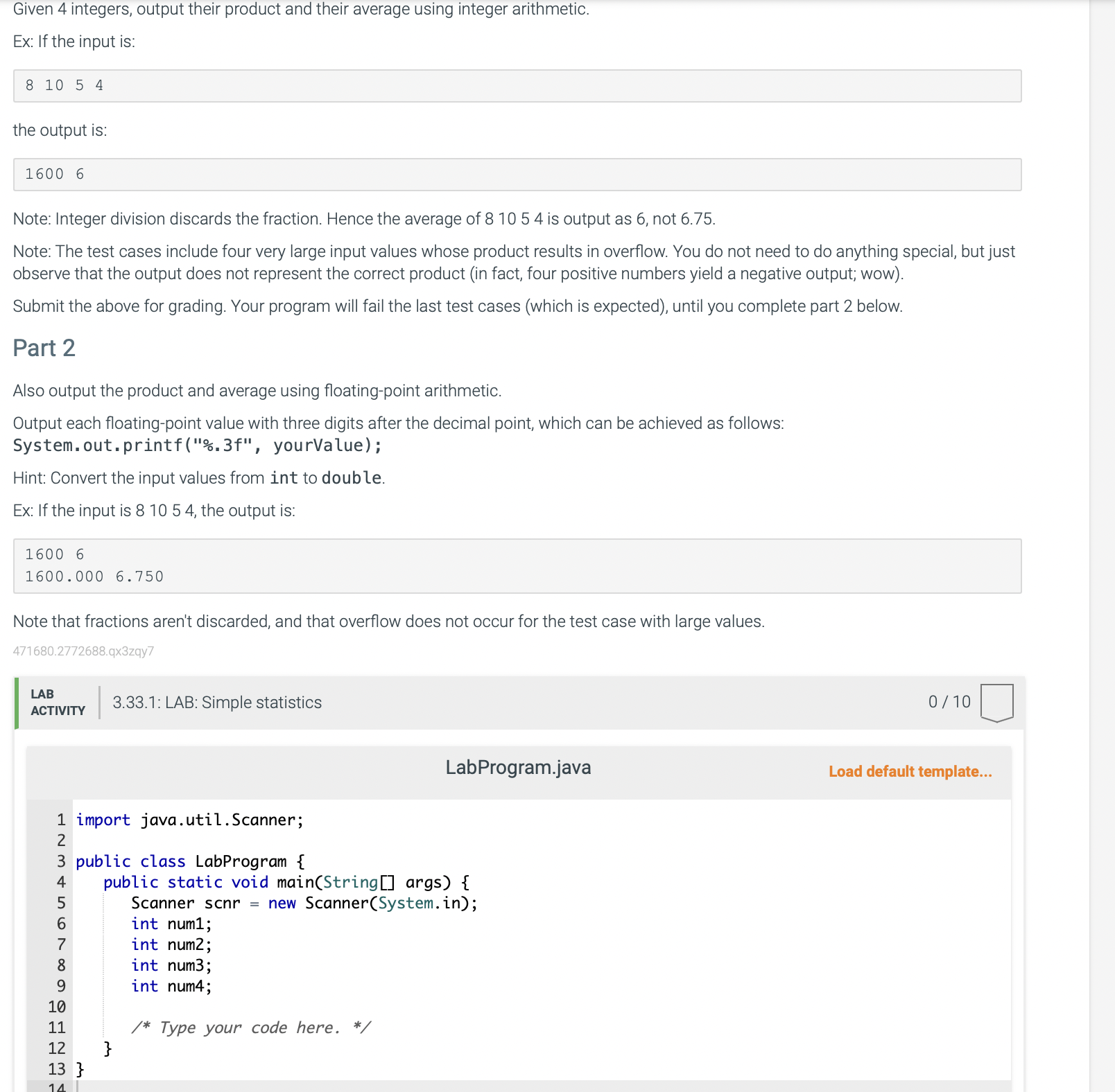 solved-given-4-integers-output-their-product-and-their-chegg