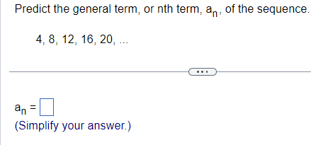 what is the nth term of 2 4 6 8 10 answer