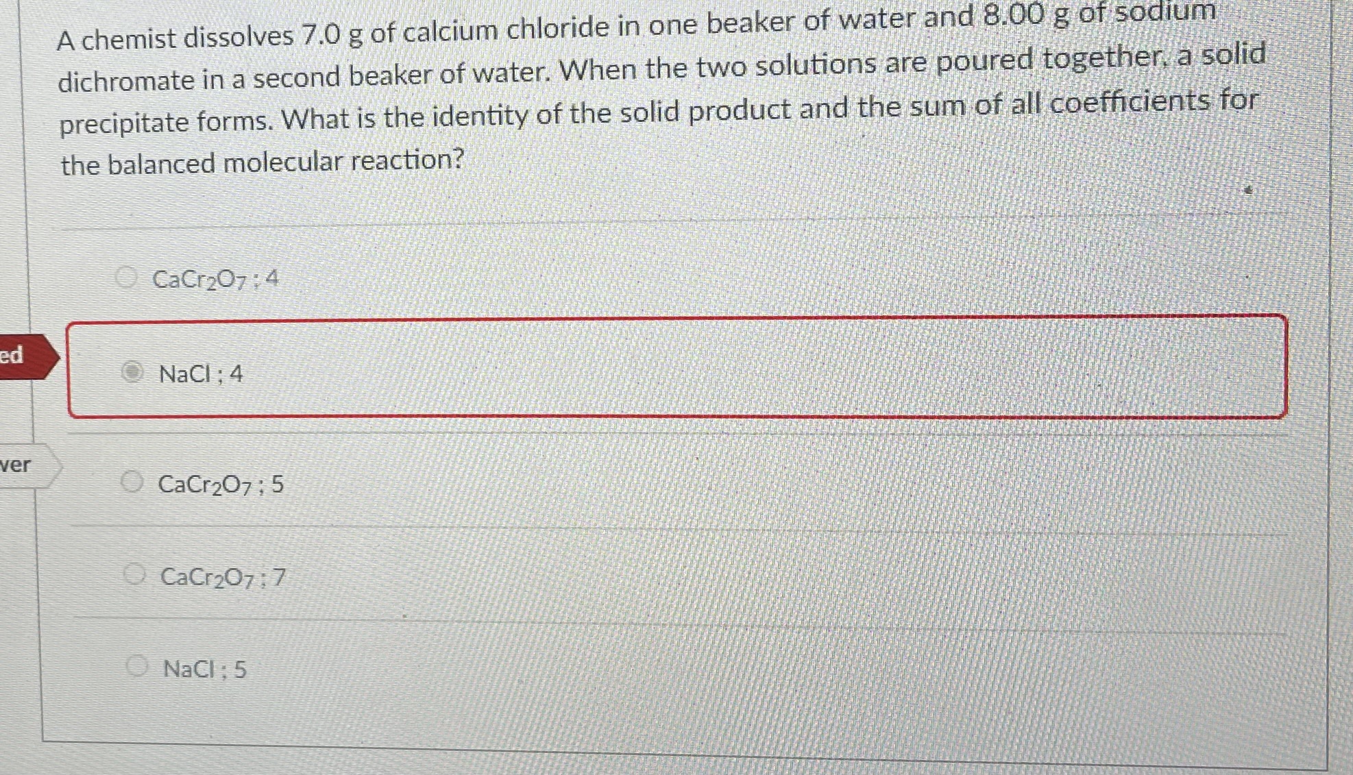 a-chemist-dissolves-7-0-g-of-calcium-chloride-in-one-chegg