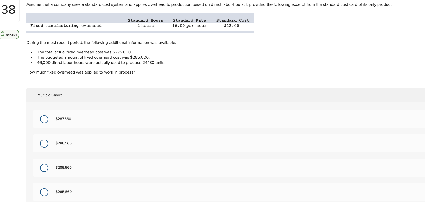 Solved Assume that a company uses a standard cost system and