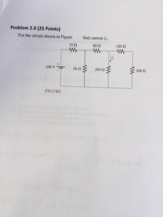 Solved Problem 2.0(25 Points) For The Circuit Shown In | Chegg.com