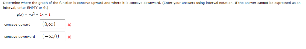 Solved Determine where the graph of the function is concave | Chegg.com