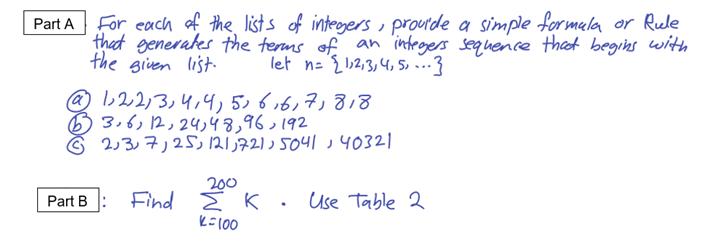 Solved Part A For Each Of The Lists Of Integers Prourid Chegg Com