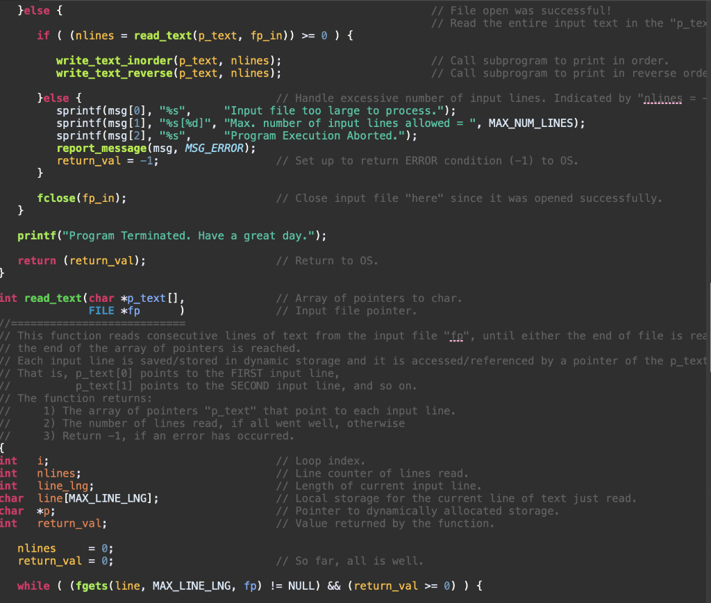 Solved The text file "text.txt", already loaded with the | Chegg.com