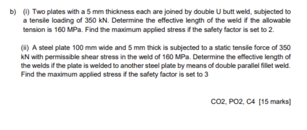 Solved B) (i) Two Plates With A 5 Mm Thickness Each Are | Chegg.com