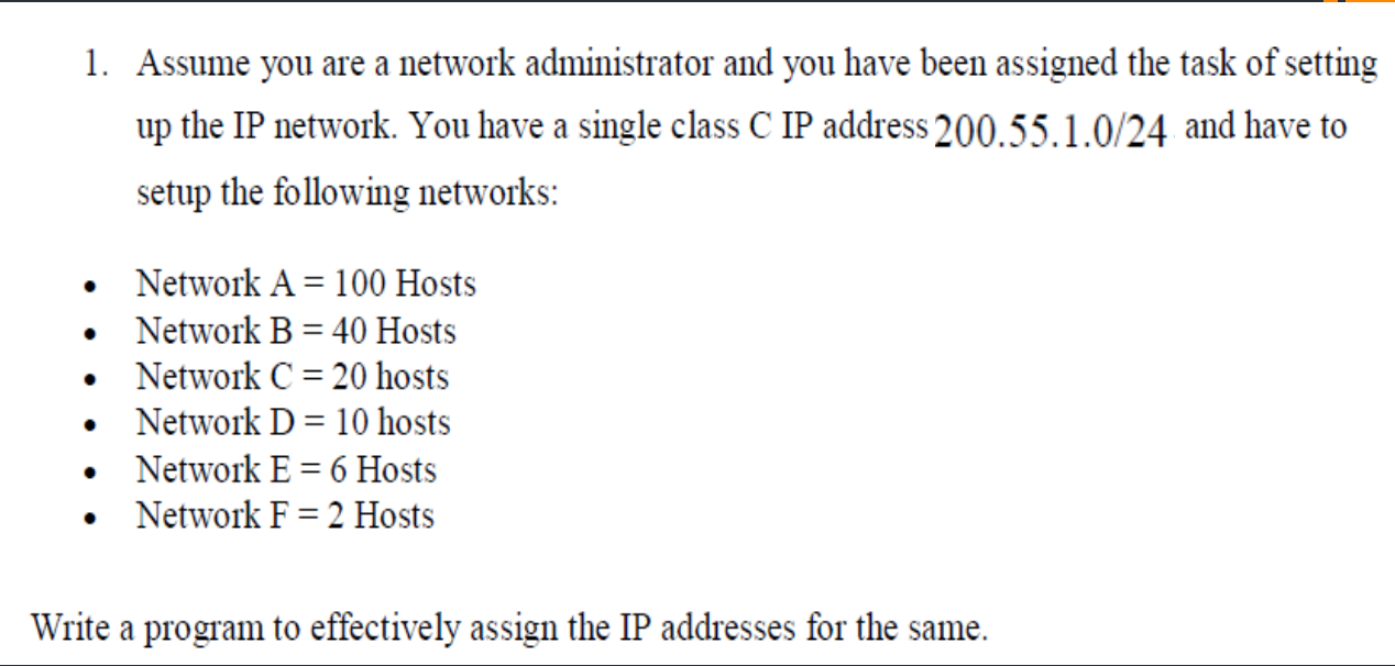 Solved create a socket program for the below question | Chegg.com