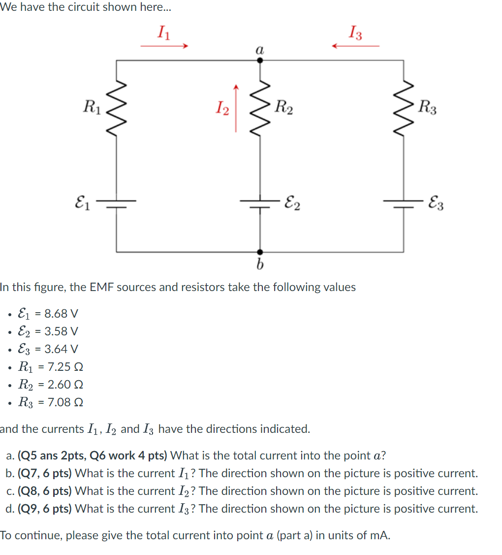 Solved We have the circuit shown here... 11 13 a Ri 12 R2 M. | Chegg.com