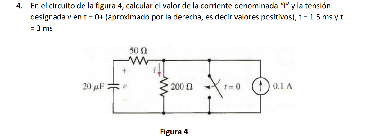 En el circuito de la figura 4, calcular el valor de | Chegg.com