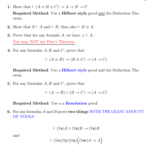 Solved 1 Show That A B C A B C Required Method U Chegg Com